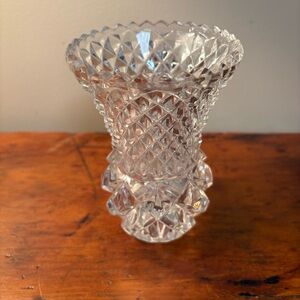 Vintage Royal Crown Lead Crystal Bud Vase Home Decor